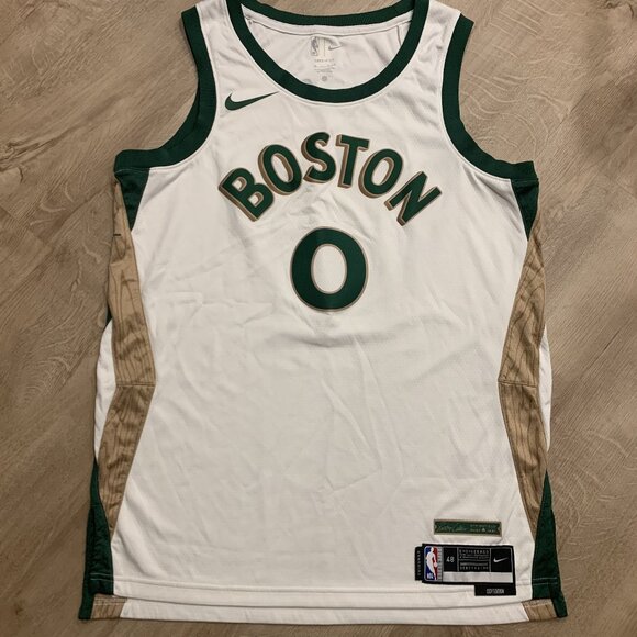 Nike NBA 2023-24 City Edition Boston Celtics Jayson Tatum #0 Jersey Men's Large - Picture 1 of 7
